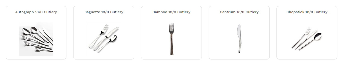 Shop Standard 18/0 Cutlery
